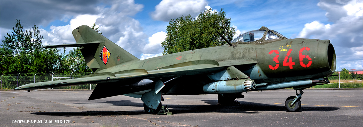 PZL Lim-5/MiG-17F  Tactical Number 346  (01153) at Gatow museum.  03-07-2016