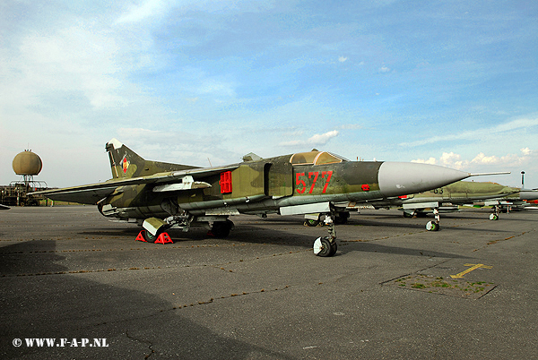 MiG 23-MF   577 Ex DDR JG-9  Out of Servise Laage as 2002 on 05-10-1994