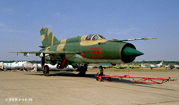 MiG 21-M   EX DDR  JG-9     596   Gatow  2000