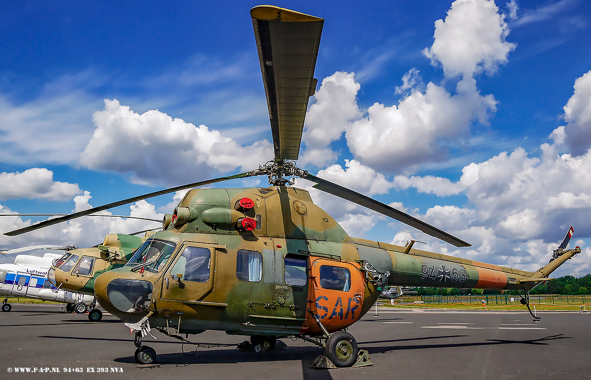 Mil Mi-2  the   94+63   EX NVA 393 c/n-563148103   Berlin Gatow 03-07-2016
