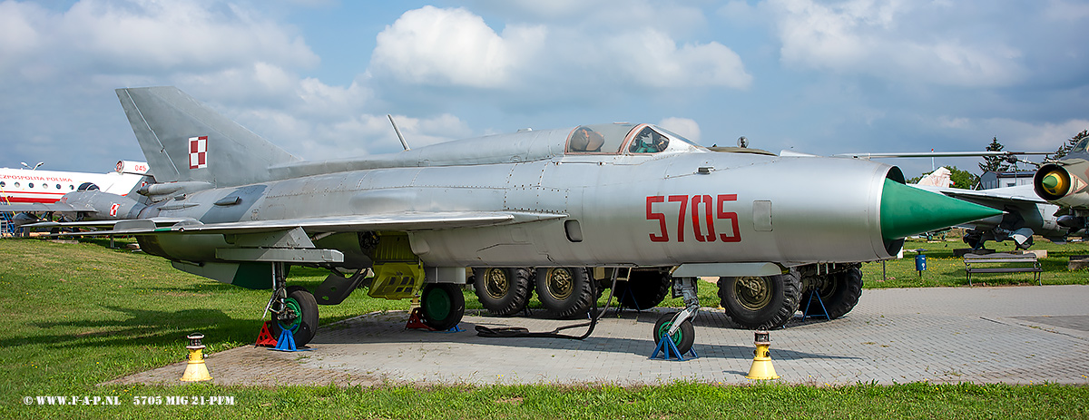 MiG 21-PFM   5705  c/n-94A5705  of 26-PLM seen here at  Dęblin  17-08-2022 