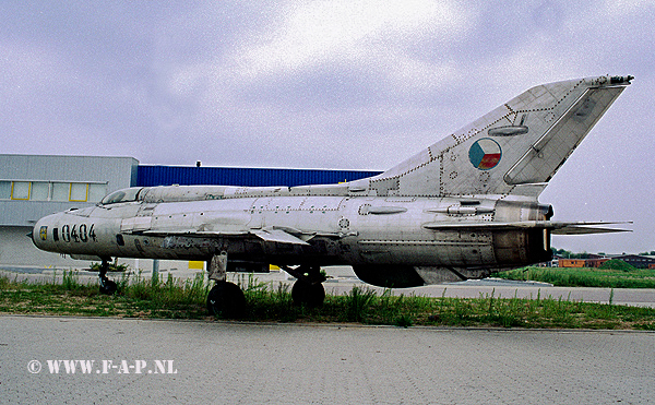 MiG 21 PFM  0404   Ex Czech AF  Ulft  31-07-1996