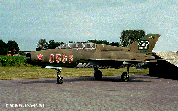  MiG 21 UM  0565   ex Hongarian AF  st Isidorushove
