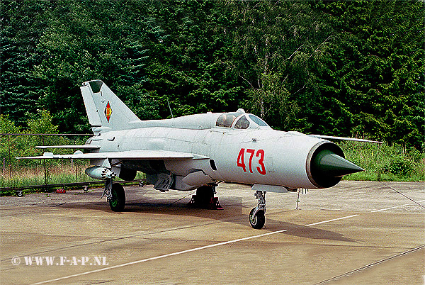 MiG 21 SPS-K  473   Ex DDR  Twente Air Base