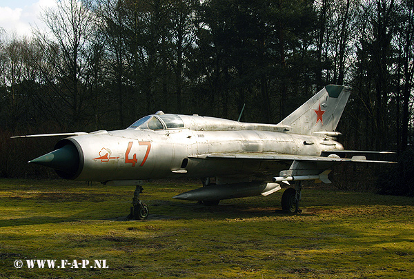 MiG 21 PFM   [56 Russian Markings]     MLM Museum   Soesterberg. Utrecht.