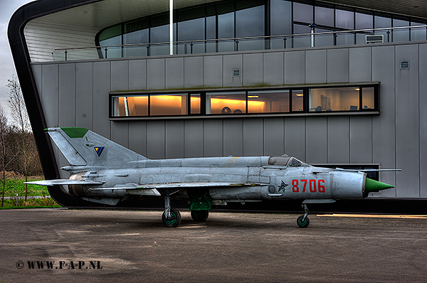MiG21-MF    8706  3rd Figher regiment  Krzesiny AB  Teuge 06-12-2017