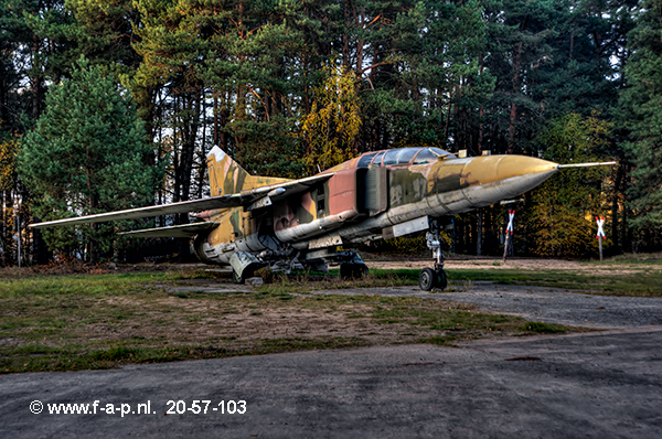 Mikoyan-Gurevich MiG-23UB   20-57    103    c/n-A1038506  ex NVA   Finow (Eberswalde-Finow) (EDAV) - Germany 25-05-2003