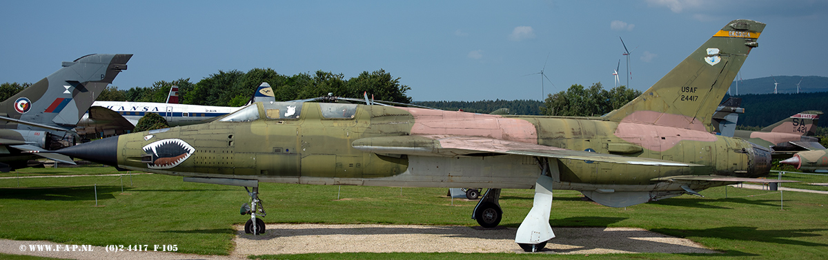 Republic F-105 Thunderchief  62-4417  128-TFS  USAF  Hermeskeil 23-07-2021