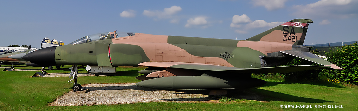 McDonnell F-4C-16-MC Phantom 63-7421   Ex  USAF    Hermeskeil 23-07-2021