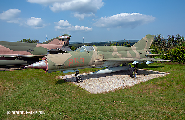 MiG 21-Bis SAU   853   c/n N75058015  JG-8  NVA  (24+24)  Hermeskeil 23-07-2021