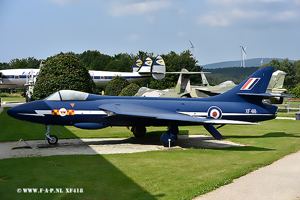 Hawker Hunter F.6A  The XF418 c/n-S4/U/3294 Royal Air Force Hermeskeil  23-07-2021