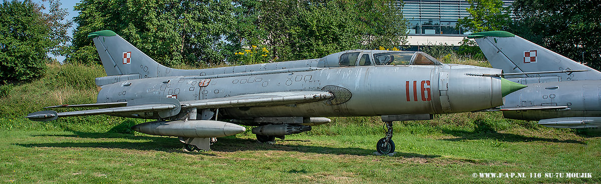 Sukhoi Su-7U Moujik  the 116  c/n-2116  Krakw-Rakowice-Czyzyny 18-08-2022