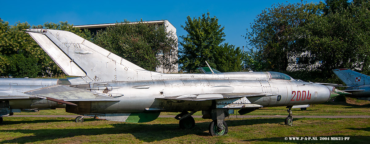 MiG-21-PF     2004  c/n 762004   Krakw-Rakowice-Czyzyny ,  18-08-2022