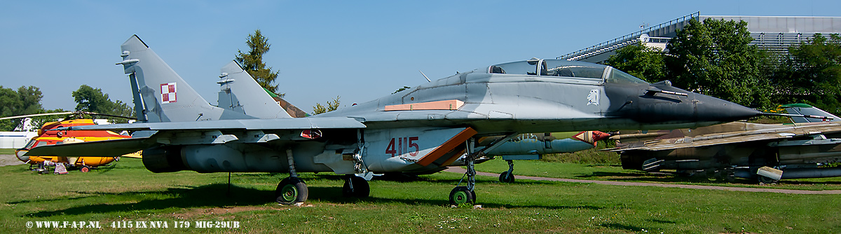 Mikojan I Guriewicz MiG-29GT Fulcrum-B 4115 cn-N50903006526  ex-41-ELT  EX-MiG-29UB   NVA 179   29+23 