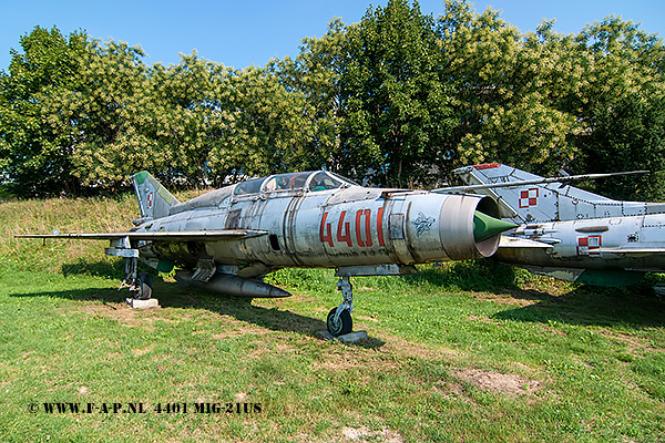 MiG-21US  the 4401  c/n 1685144    Krakw-Rakowice-Czyzyny 18-08-2022