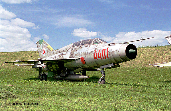 MiG-21US  the 4401  c/n 1685144    Krakw-Rakowice-Czyzyny  15-10-2007