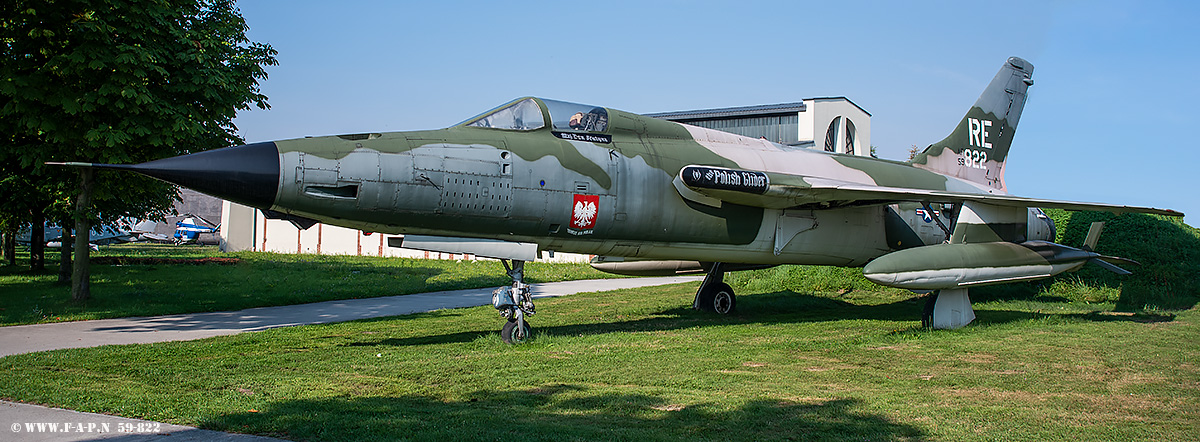 Republic F-105 Thunderchief  59-1822 c/n D92  Krakw-Rakowice-Czyzyny 18-08-2022