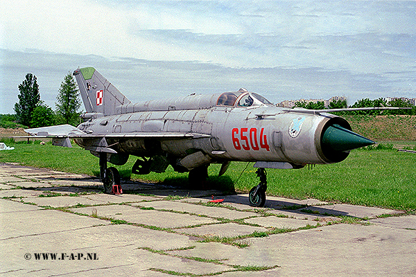 MiG-21-MF    the 6504   c/n  966504   Krakw-Rakowice-Czyzyny 