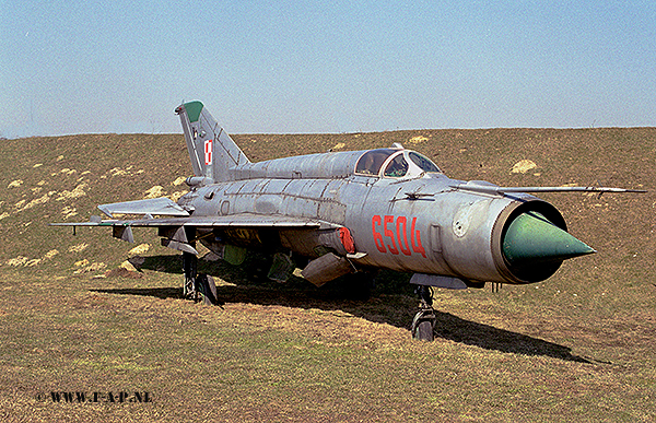 MiG-21-MF    the 6504   c/n  966504   Krakw-Rakowice-Czyzyny  