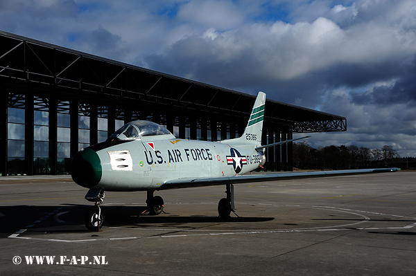 North American F-86F   Sabre      23385    32 Tactical Interceptor Squadron, USAF