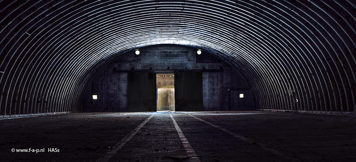 Inside an Hardened Aircraft Shelters ore HASs  Soesterberg  4-2-2015