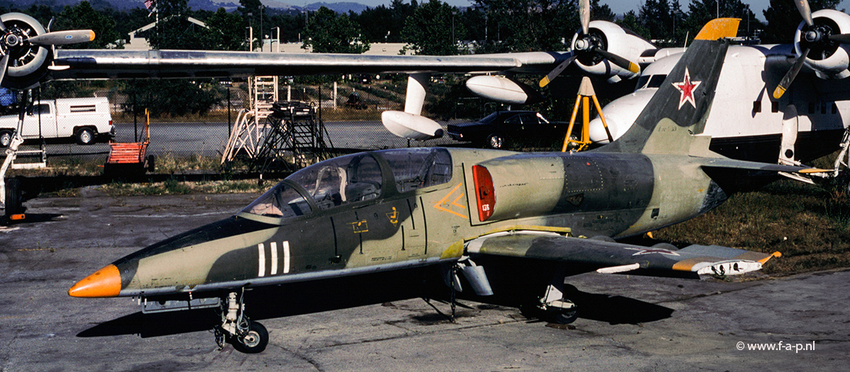 Aero L-39 Albatros  the 111/136   Russian Colours  Pacific Coast Air Museum Santa Rosa California, United States 08-1998