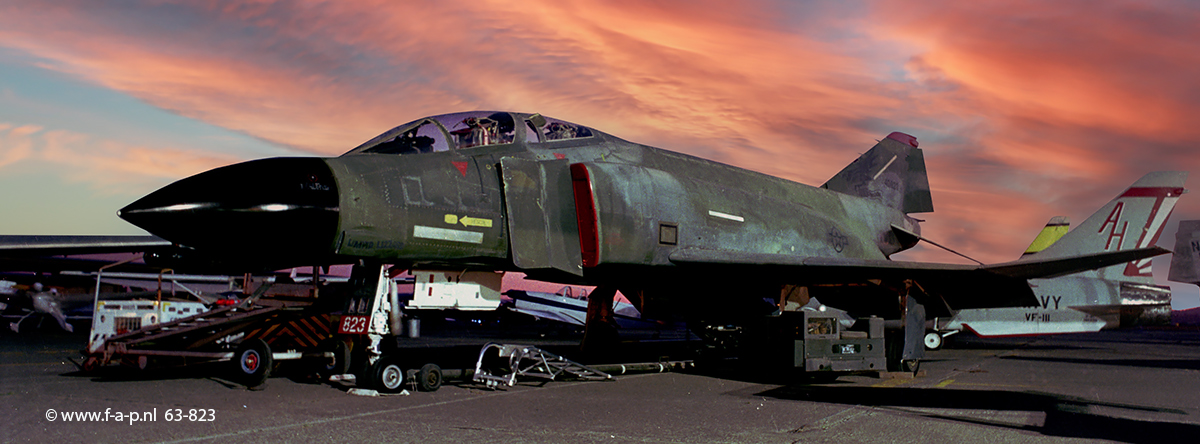 McDonnell Douglas F-4C Phantom II  64-823    Oregon ANG 123rd FISWFU seen her at Pacific Coast Air Museum Santa Rosa California, United States 08-1998