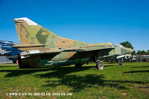 MiG 23 U B  Tactical number 2058  ex NVA  106  Zedenick  03-06-2019