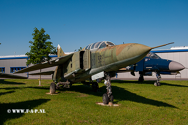 MiG 23 U B  Tactical number 2058  ex NVA  106  Zedenick  03-06-2019