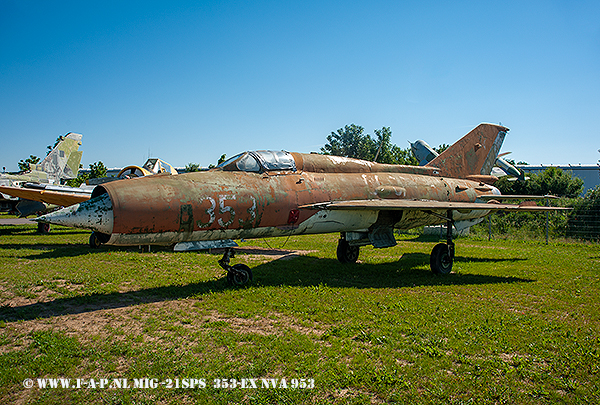 MiG 21-SPS  Tactical number 353 Ex NVA 953/ 22+44 Zedenick  03-06-2019