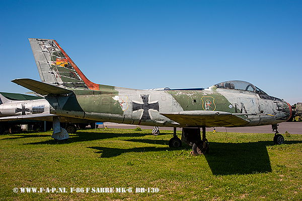 F-86 Sabre Mk-6  Tactical number BB-130 Luftwaffe  Zedenick 03-06-2019