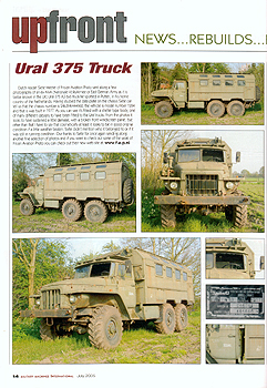 Ural 375 A3 6x6  1284   chassis  246394/444960   Ex NVA  Putten  22-05-2005