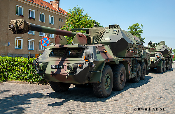 DANA 152MM self propeld Howitzer   the UHO-6476   of the 2-ND Artyllery Regiment  Choszczno  03-07-2008