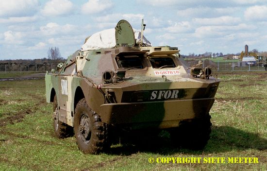 BRDM  B-087818 Bulgarian Army. Bison Preparation  Steenwijk 24-03-2002