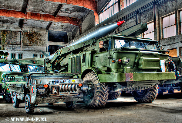 The 9K52 Luna-M (Russian: Луна; English: moon) The 9M21 rockets are mounted on a wheeled 9P113 transporter erector launcher (TEL)  based on the ZIL-135 8x8 army truck. Damgarten  25-06-2014