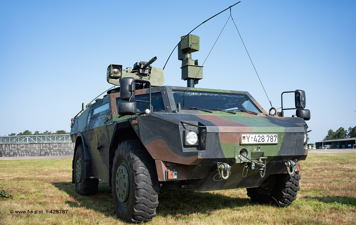 Fennek  Wheeled Armed Reconnaissance Vehicle  Y-428787 of the Heer  At Faberg 08-06-2024