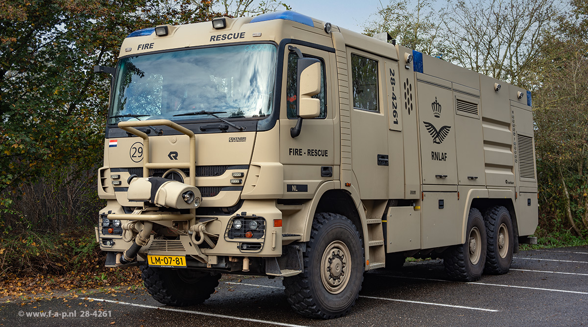 Mercedes-Benz  2965AF 6X6 Kenbri/Rosenbauer/Deutz     LM-07-81  28-6261  Gilze Rijen Air Base,"Out of Erea" voertuig Seen here in Grou 02-11-2024