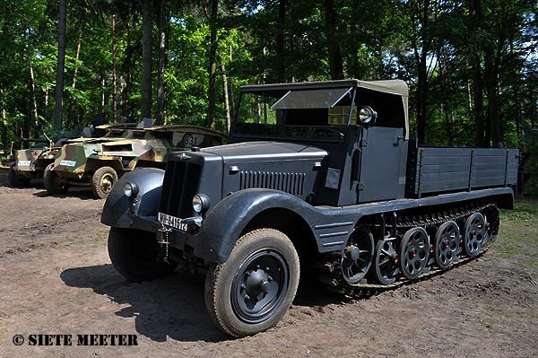German Hanomag Sd.Kfz. 11 Light Prime  with wooden truck body  Overloon
