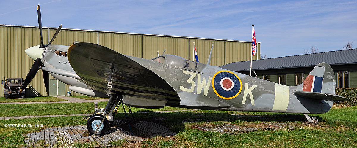 Supermarine Spitfire Mk.IX replica  3W-K No Registration at The Militair Museum at Aviodrome Lelystad