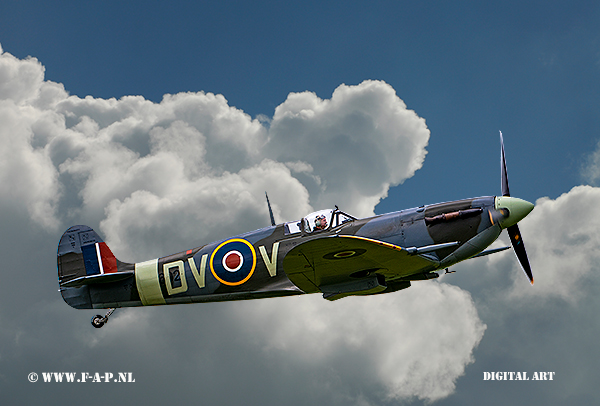 Supermarine Spitfire MK Vc EE602, DV-V, Oostwold Airshow 2019