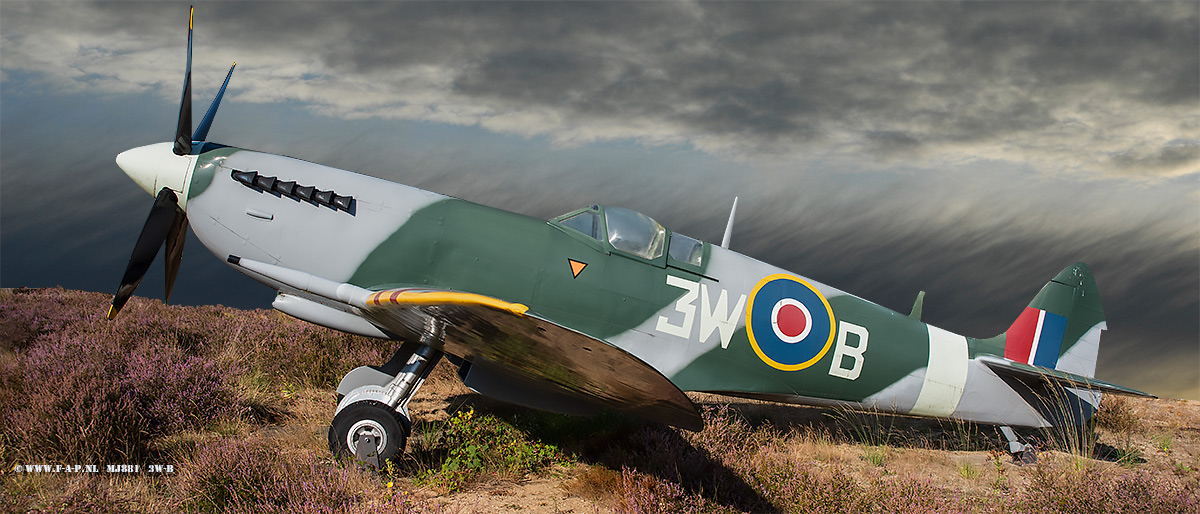 Supermarine Spitfire LF.IX replica  3W-B  MJ881 at The Militair Museum at Soesterberg 03-09-2022