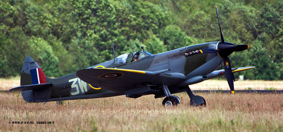  Spitfire LF Mk. XVIe  The TB885-3W-V at Volkel Air Base