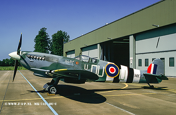 Supermarine 361 Spitfire L.F.MkIXc  OU-U   RAf-MK.732  c/n-CBAF.IX.1732 (G-HVDM) JVS  Leeuwarden Bij 322-Sqd