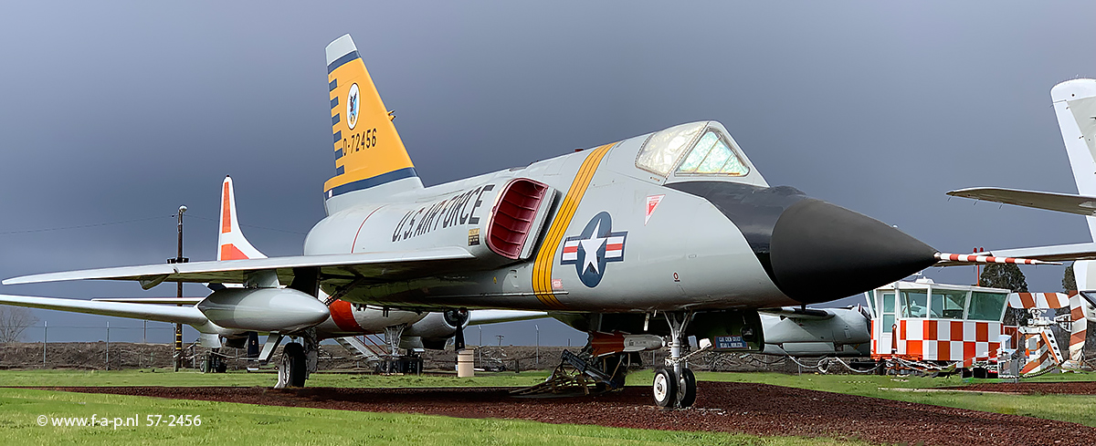 Convair F-106A Delta Dart     57-2456   0-72456    c/n-8-24-124 USA - Air Force  at f the Castle Air Museum, Atwater, CA.USA 16-02-2019