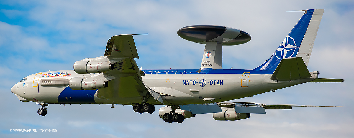 Boeing E-3A Sentry The LX-N90450 c/n-22845 ATO-Airborne Early Warning Force.Leeuwarden  30-09-2022