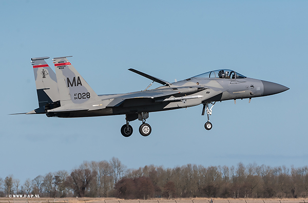 McDonnell Douglas F-15C  84-028  MA, 131 Fighter Squadron, 104 Fighter Wing, Massachusetts Air National Guard, Leeuwarden. 2018