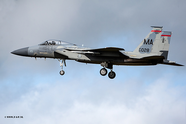 McDonnell Douglas F-15C  84-028  MA, 131 Fighter Squadron, 104 Fighter Wing, Massachusetts Air National Guard, Leeuwarden. 2018