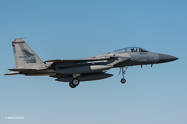 McDonnell Douglas F-15C  85-106  c/n-960/C348   123rd FS Redhawks / 142nd FW - Oregon ANG - Portland ANGB at Leeuwarden 2018