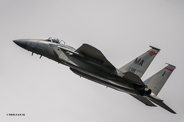 McDonnell Douglas F-15C  85-118  MA, 974/C360  131 Fighter Squadron, 104 Fighter Wing, Massachusetts Air National Guard, Leeuwarden. 2018