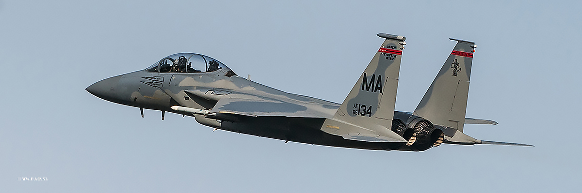 McDonnell Douglas F-15D  85-134 MA, 131 Fighter Squadron, 104 Fighter Wing, Massachusetts Air National Guard, Leeuwarden. 2018